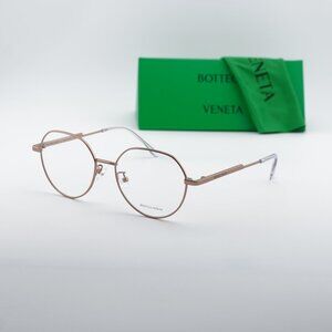 Bottega Veneta BV1076OA 001 Round Eyeglasses – Gold 54mm